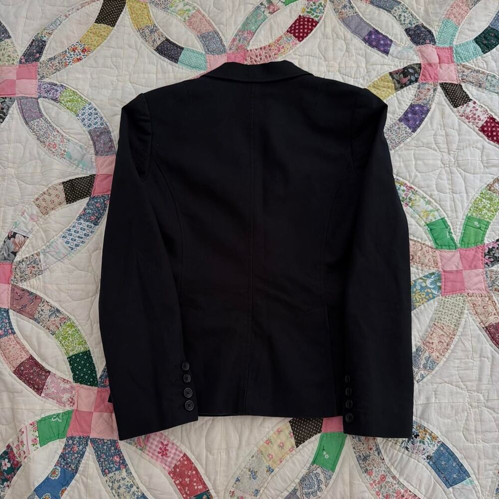 Black banana republic blazer cotton size 4 euc - Picture 5 of 6